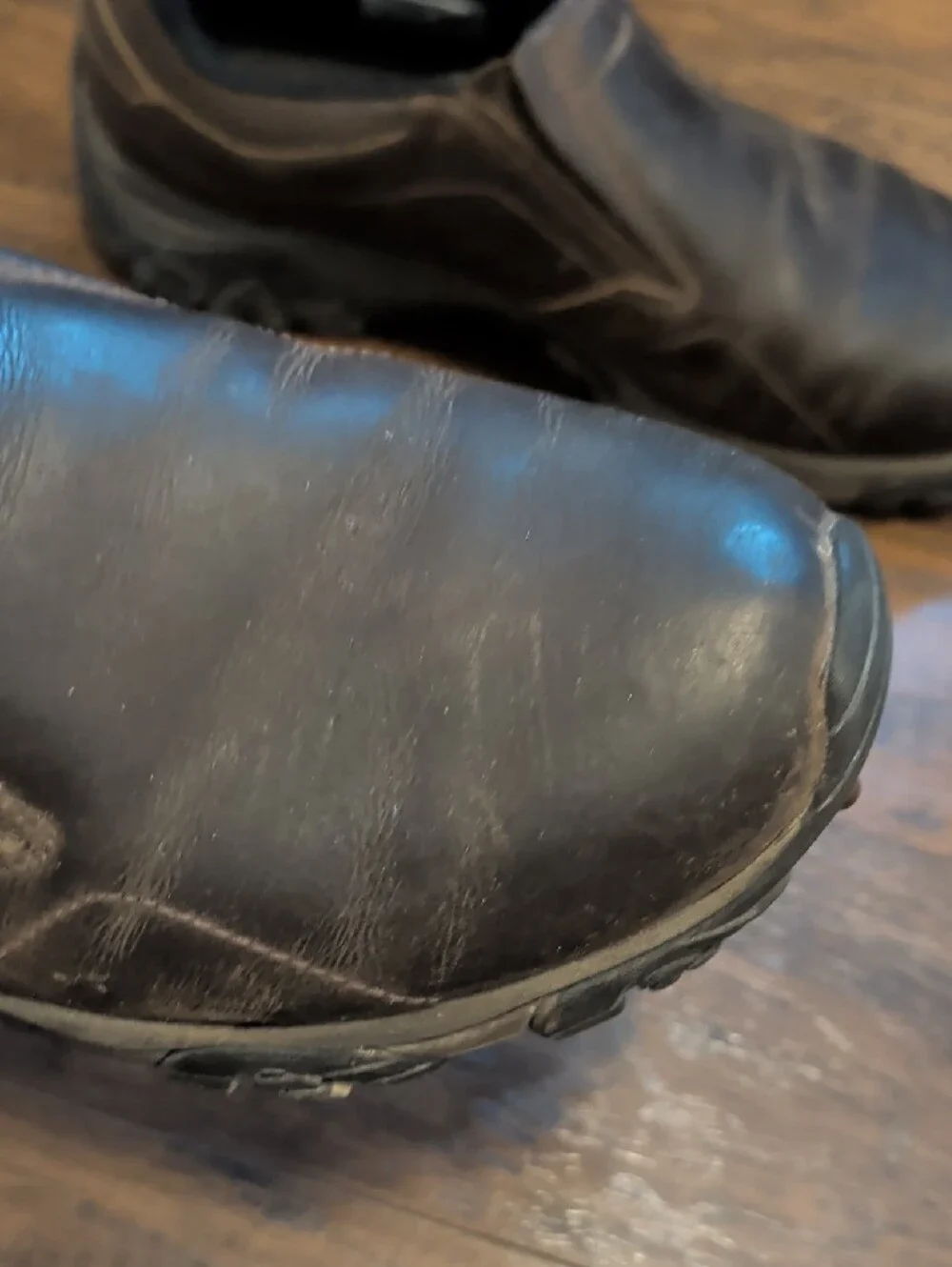 Merrell Men's Brown Slip-On Leather Work Loafers